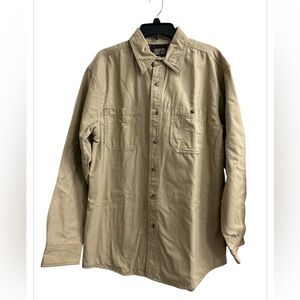 Gravel Gear Mens Outdoor Button up Moisture Wicking Long sleeve Line Shirt Large